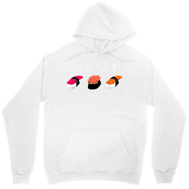 Itadakimasu! Japanese Hiragana Sushi Graphic T Shirt Unisex Hoodie | Artistshot