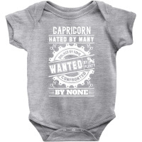 Capricorn Hated By Many Wanted By Plenty Baby Bodysuit | Artistshot