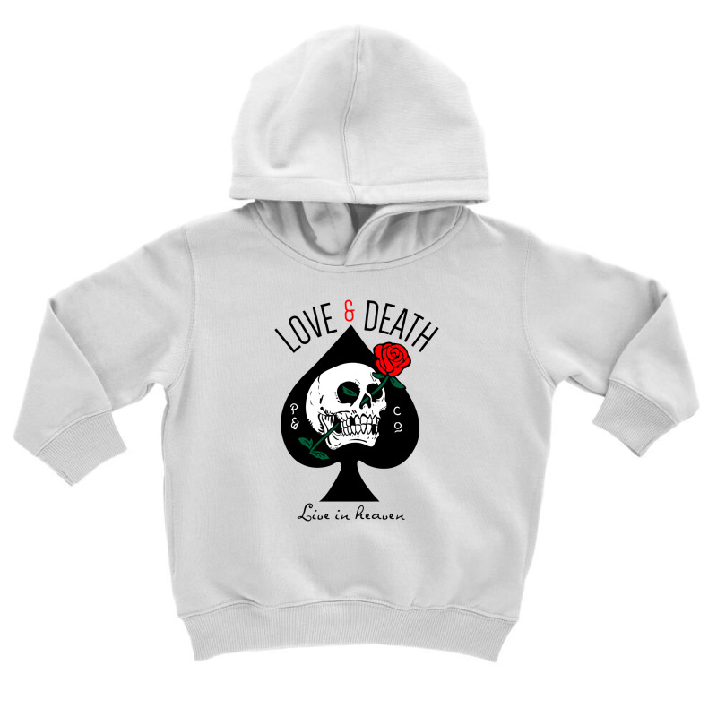 Slogan With Skull Rose Eye Socket Ea Toddler Hoodie by Michelle R Chambers | Artistshot