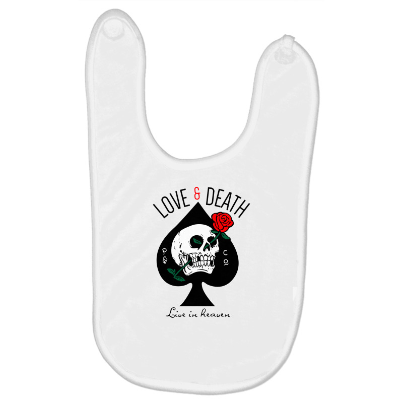 Slogan With Skull Rose Eye Socket Ea Baby Bibs by Michelle R Chambers | Artistshot