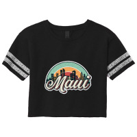 Maui City Retro Scorecard Crop Tee | Artistshot