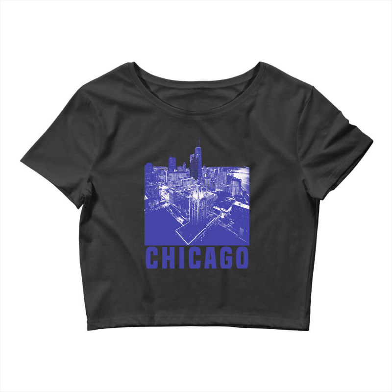 Chicago City Design Crop Top by venbytumny | Artistshot