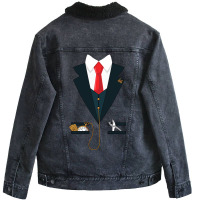 Limited Edition Train Conductor Coat Funny Halloween Costume Gift Unisex Sherpa-lined Denim Jacket | Artistshot