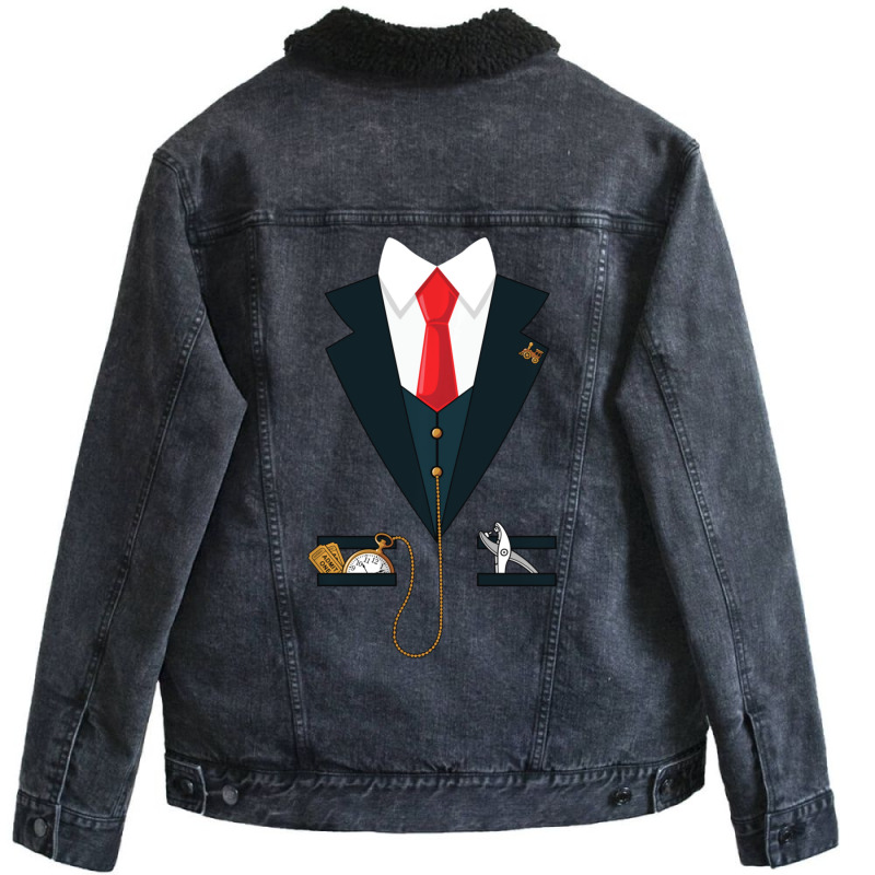 Limited Edition Train Conductor Coat Funny Halloween Costume Gift Unisex Sherpa-lined Denim Jacket | Artistshot