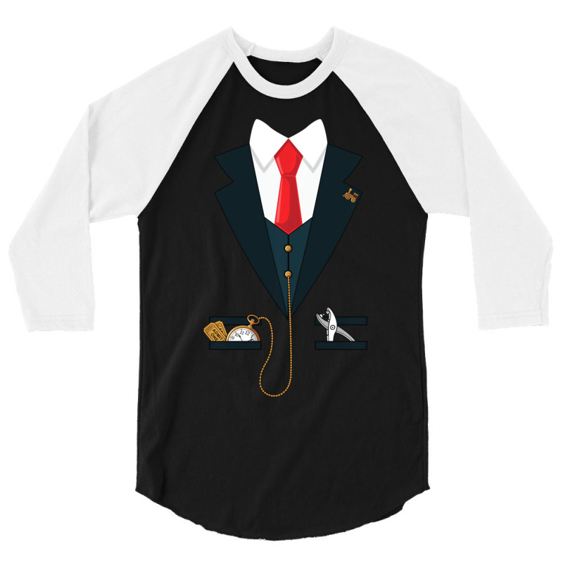 Limited Edition Train Conductor Coat Funny Halloween Costume Gift 3/4 Sleeve Shirt | Artistshot