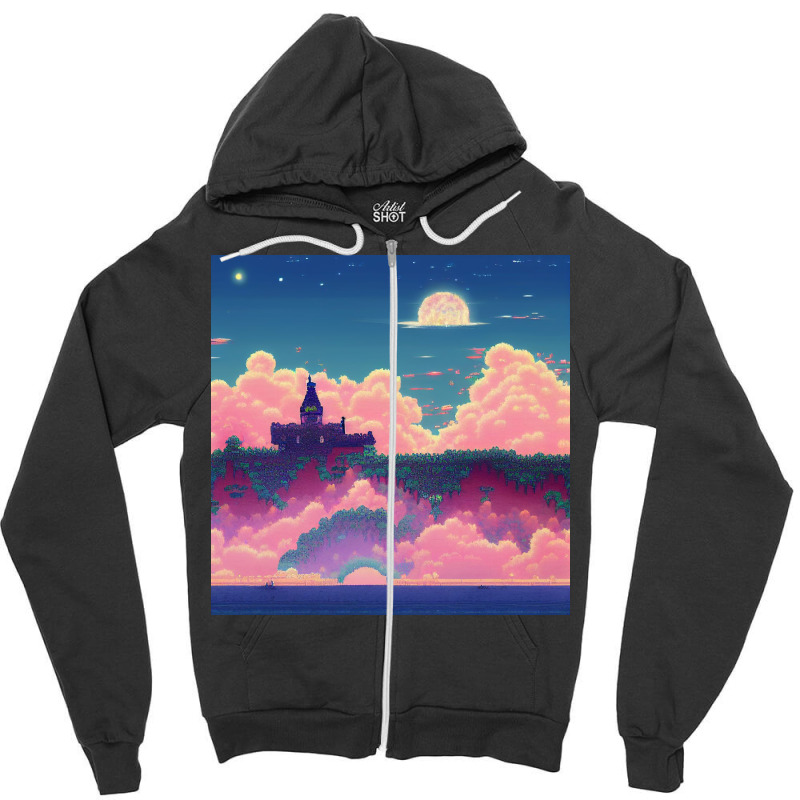 Castle In The Clouds Zipper Hoodie | Artistshot