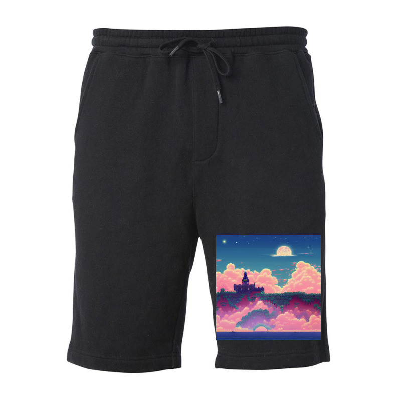 Castle In The Clouds Fleece Short | Artistshot