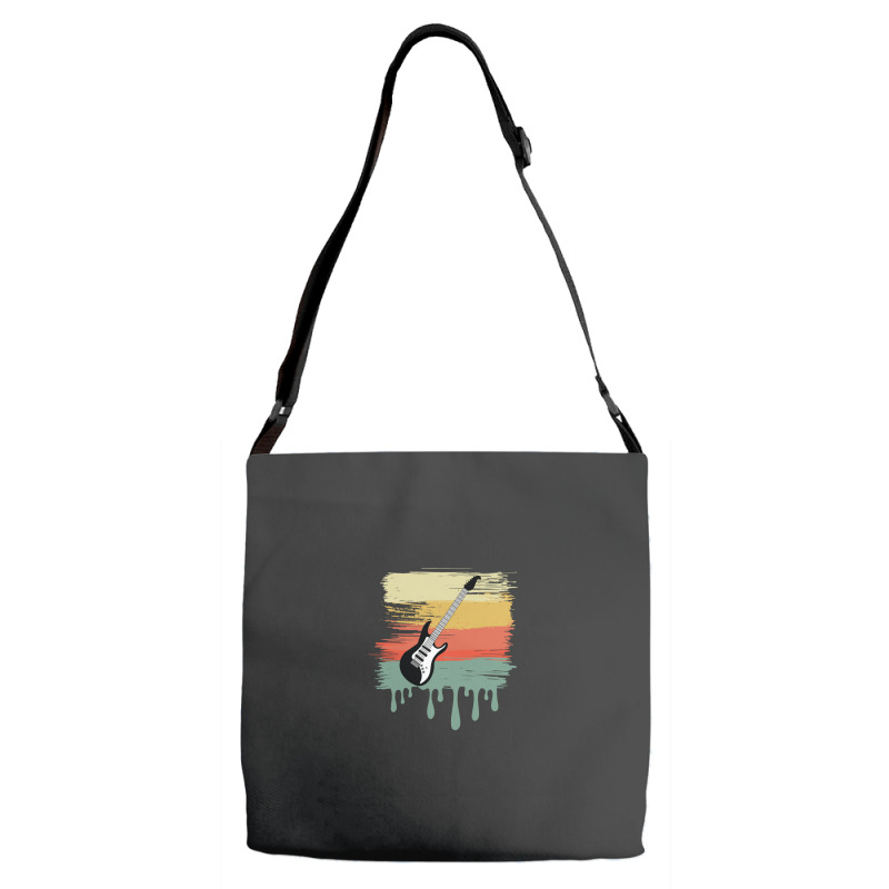 Electric Guitar Vintage Dripping Adjustable Strap Totes | Artistshot