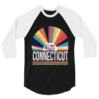 Connecticut 4th Of July 3/4 Sleeve Shirt | Artistshot