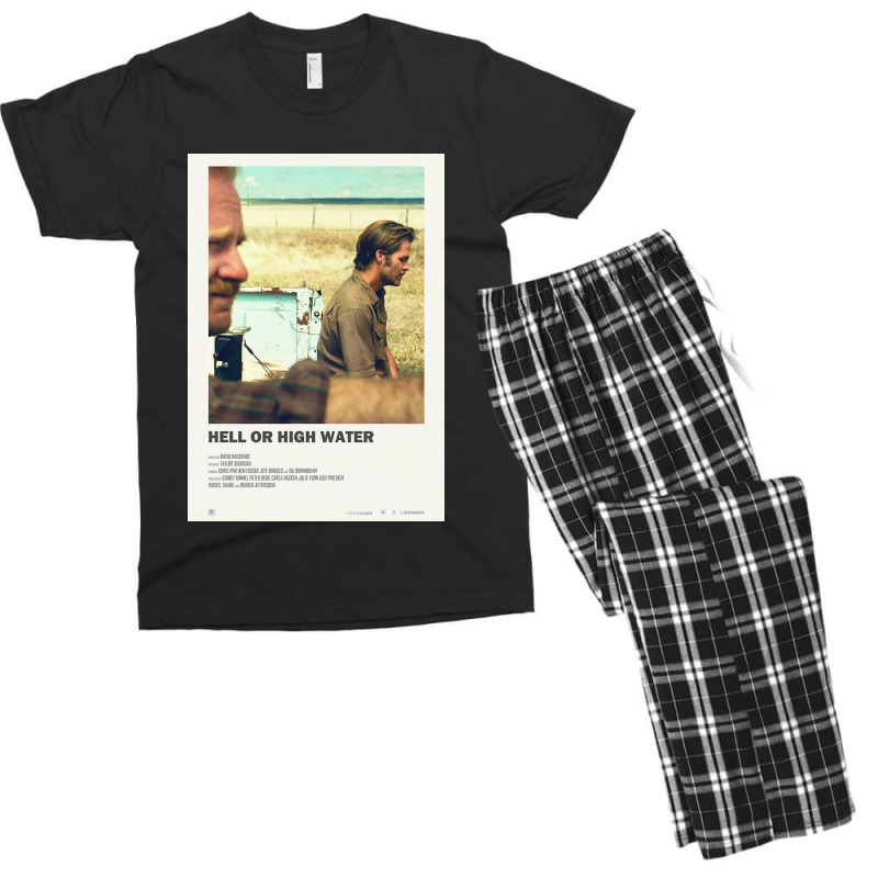 Hell Or High Water Poster Men's T-shirt Pajama Set by monicash | Artistshot