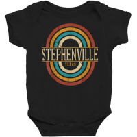 Vintage Retro Stephenville Texas Tx Women Men Souvenirs T Shirt Baby Bodysuit | Artistshot