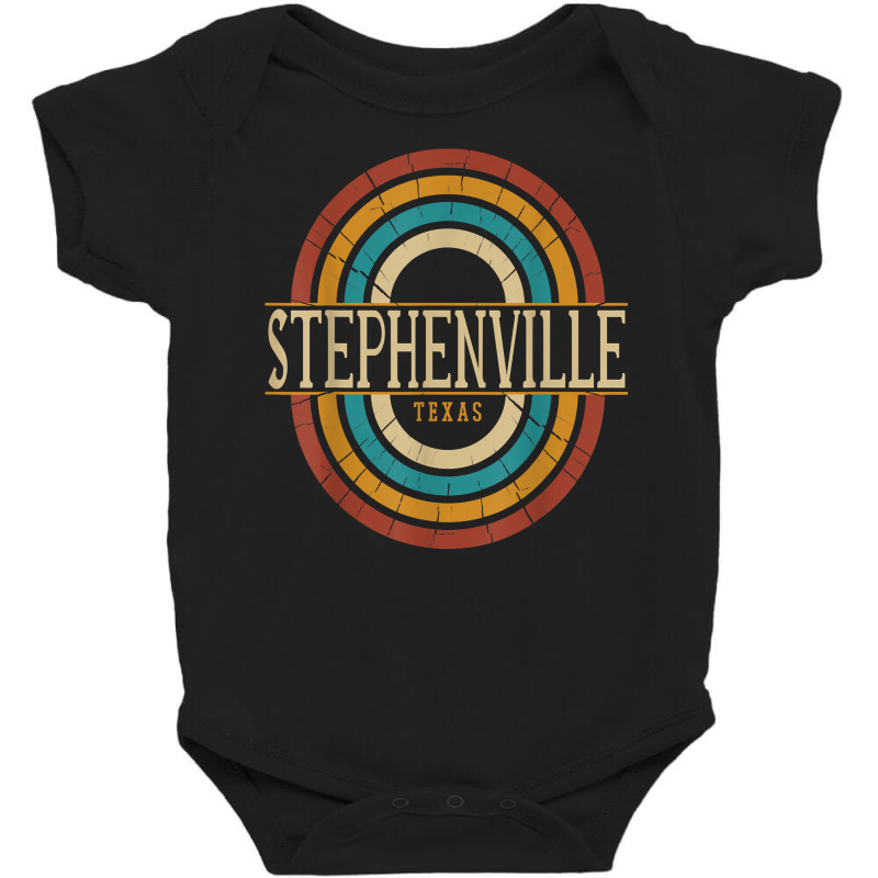 Vintage Retro Stephenville Texas Tx Women Men Souvenirs T Shirt Baby Bodysuit by darrene68stu | Artistshot