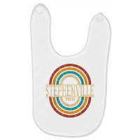 Vintage Retro Stephenville Texas Tx Women Men Souvenirs T Shirt Baby Bibs | Artistshot