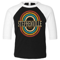 Vintage Retro Stephenville Texas Tx Women Men Souvenirs T Shirt Toddler 3/4 Sleeve Tee | Artistshot