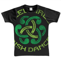 Trending Reel Girls Irish Dance St Patricks Day Ceili Dancer Girl Graphic Youth T-shirt | Artistshot