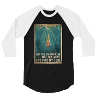 Into The Ocean Poster 3/4 Sleeve Shirt | Artistshot