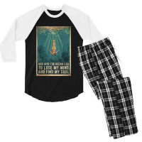 Into The Ocean Poster Men's 3/4 Sleeve Pajama Set | Artistshot