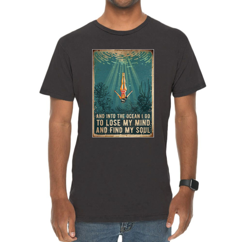 Into The Ocean Poster Vintage T-Shirt by monicash | Artistshot