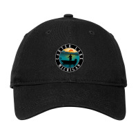 Carter Lake Fishing Michigan Sunset Adjustable Cap | Artistshot