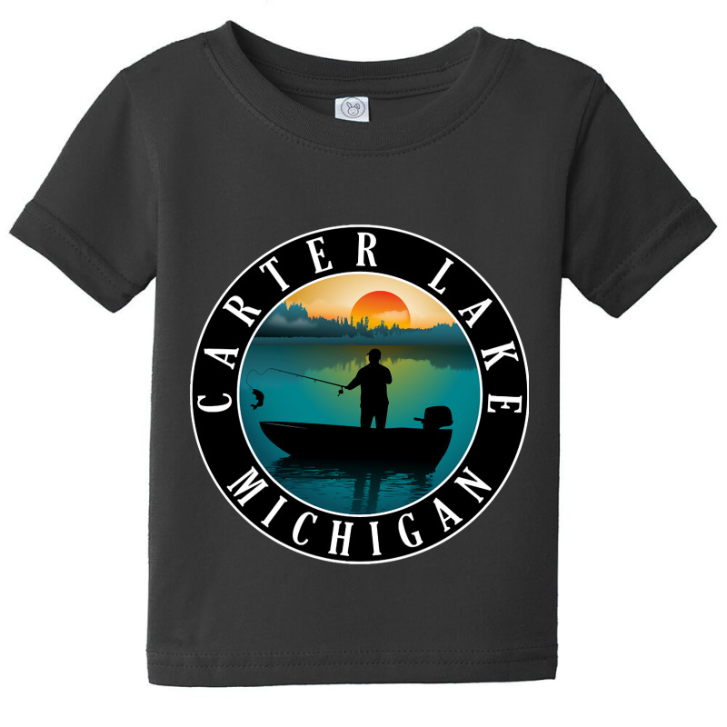 Carter Lake Fishing Michigan Sunset Baby Tee by fencingderby989 | Artistshot