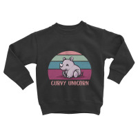 Curvy Unicorn Toddler Sweatshirt | Artistshot