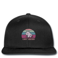 Curvy Unicorn Printed Hat | Artistshot