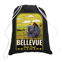 Bellevue State Park De Vintage Travel Drawstring Bags | Artistshot