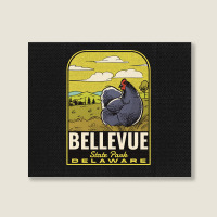 Bellevue State Park De Vintage Travel Landscape Canvas Print | Artistshot