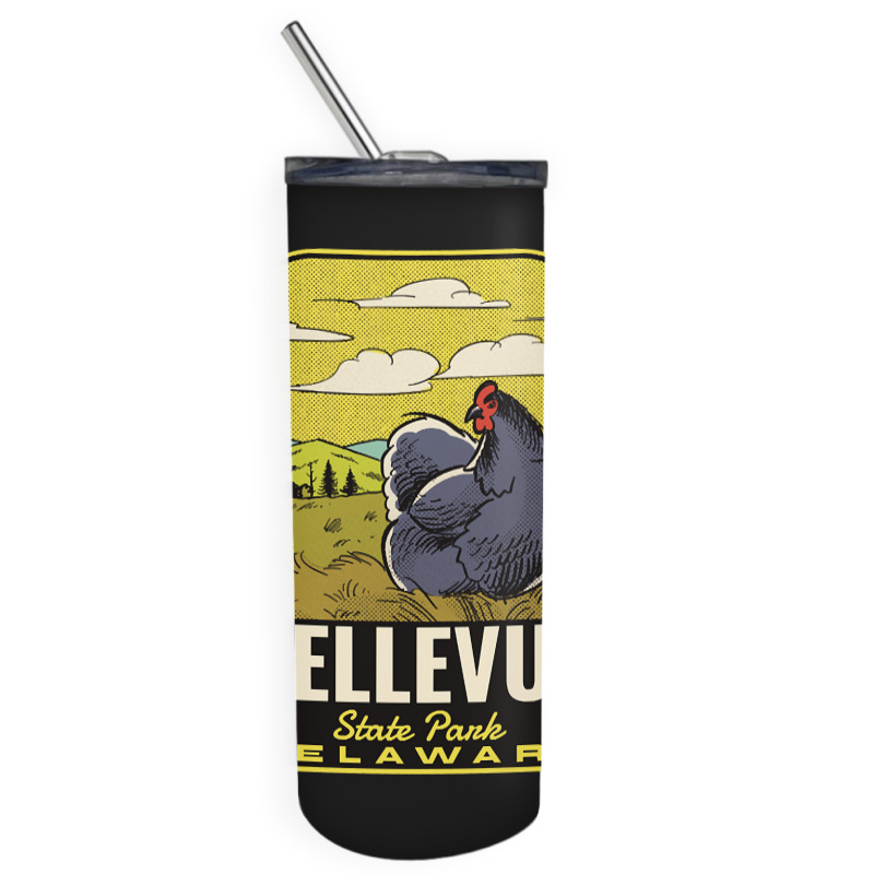 Bellevue State Park De Vintage Travel Skinny Tumbler | Artistshot