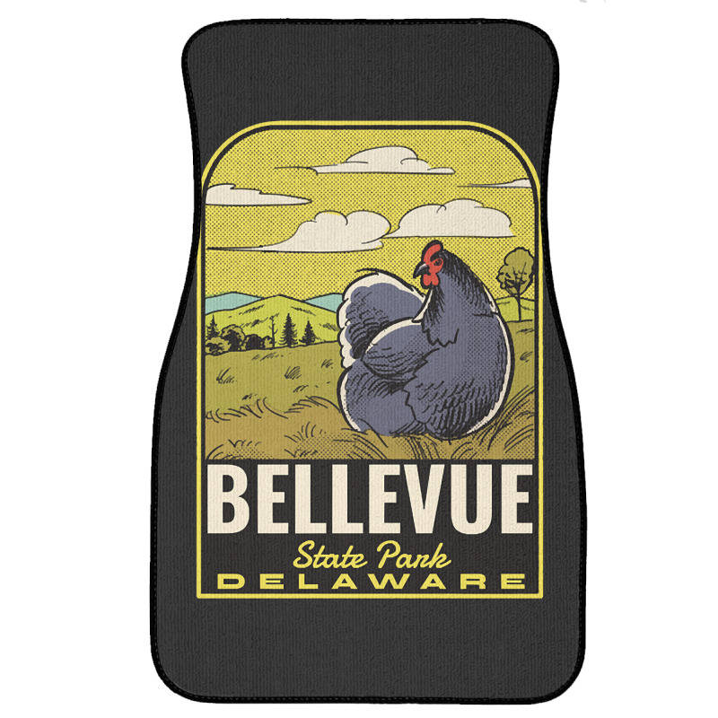 Bellevue State Park De Vintage Travel Front Car Mat | Artistshot