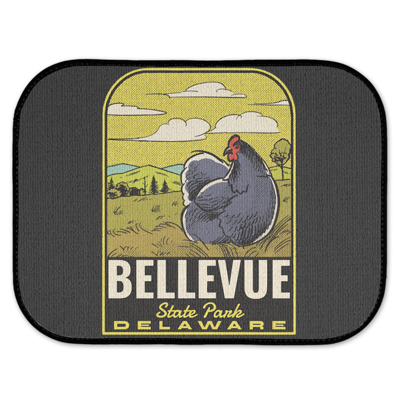 Bellevue State Park De Vintage Travel Rear Car Mat | Artistshot