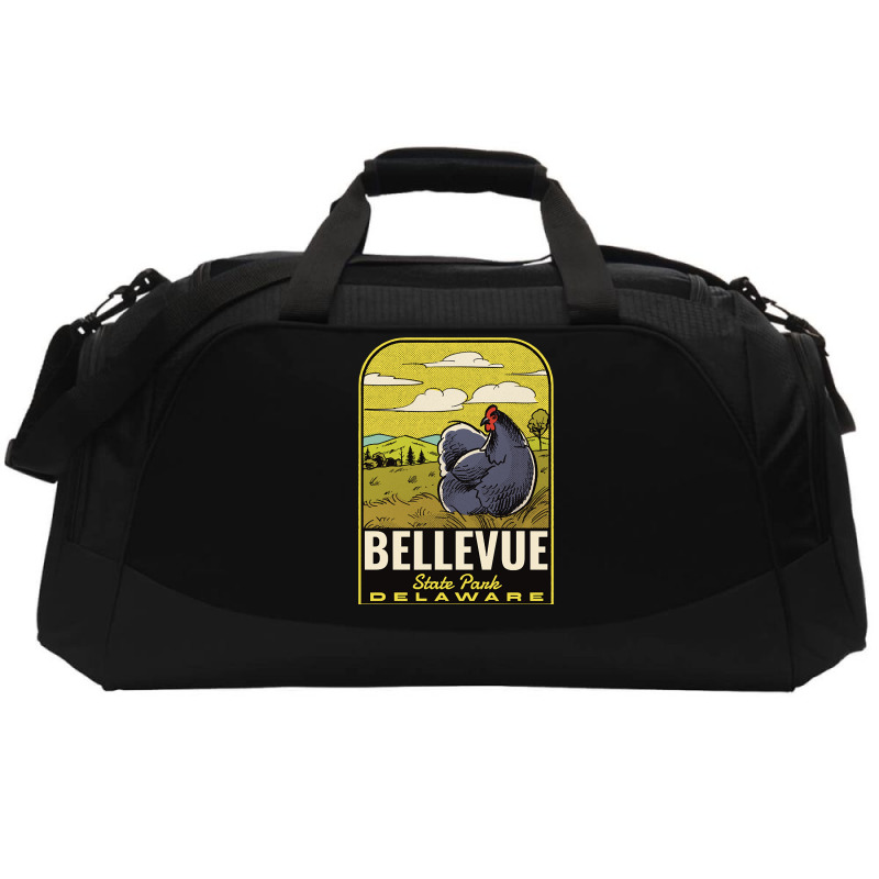 Bellevue State Park De Vintage Travel Active Duffel | Artistshot