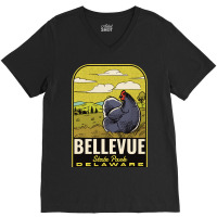 Bellevue State Park De Vintage Travel V-neck Tee | Artistshot