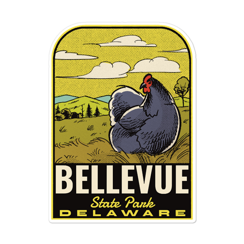 Bellevue State Park De Vintage Travel Sticker | Artistshot