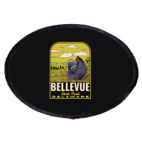 Bellevue State Park De Vintage Travel Oval Patch | Artistshot