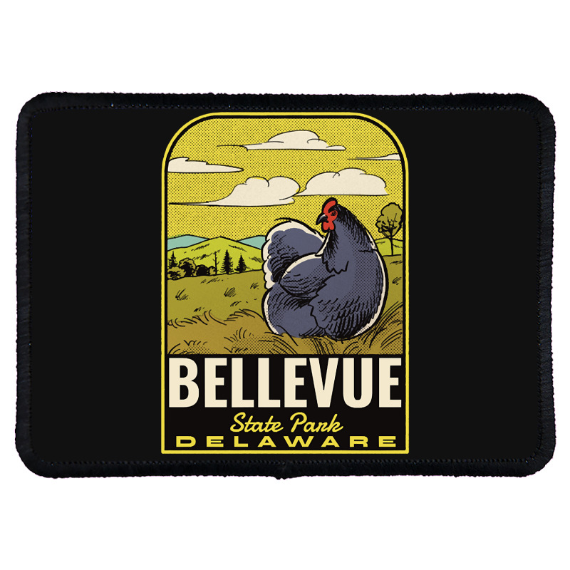 Bellevue State Park De Vintage Travel Rectangle Patch | Artistshot