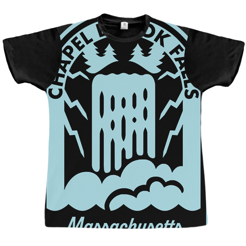 Chapel Brook Falls Massachusetts Graphic T-shirt by currentlyderby559 | Artistshot