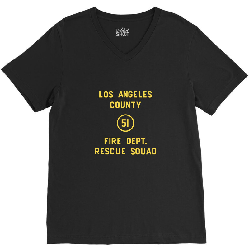 Emergency Squad 51 Door V-neck Tee | Artistshot