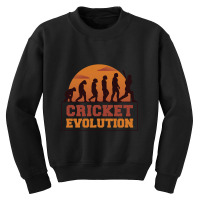 Cricket Evolution Youth Sweatshirt | Artistshot