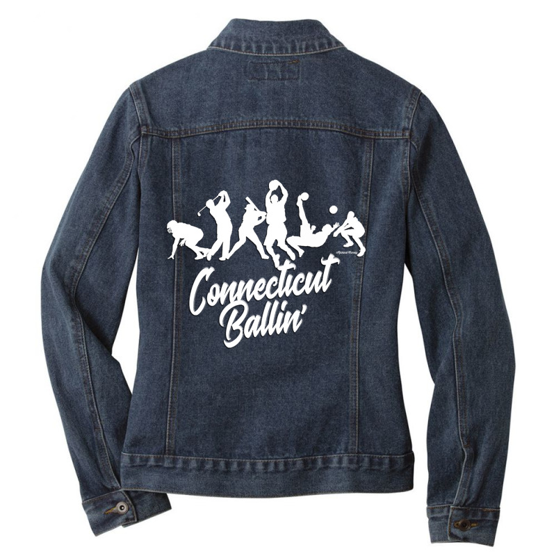 Connecticut Balli' Ladies Denim Jacket by kayakbetween30 | Artistshot