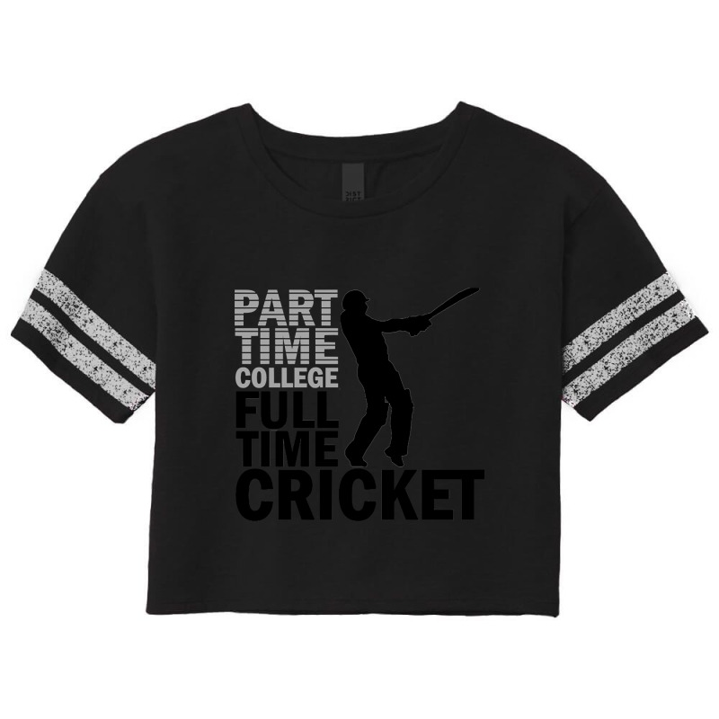 Cricket Full Time Scorecard Crop Tee by mysofiazo | Artistshot