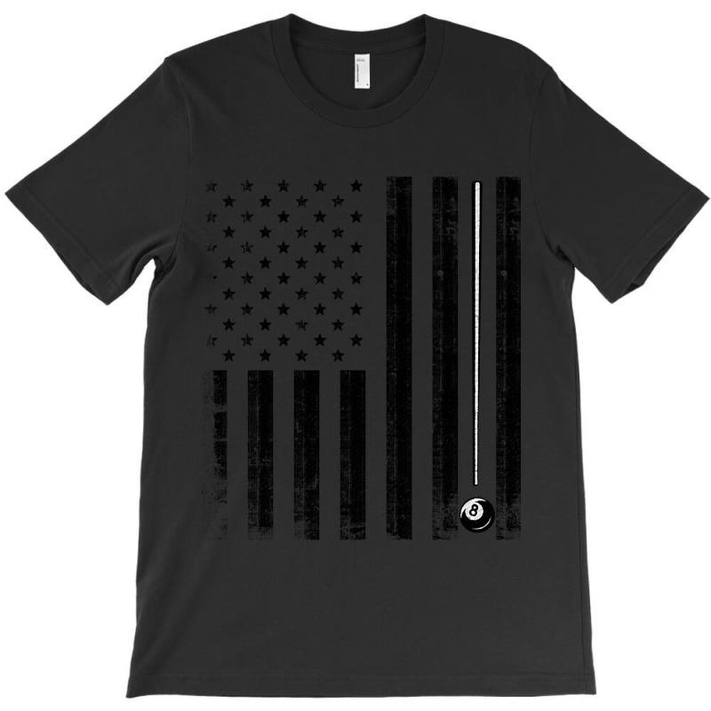 Billiard American Flag T-shirt | Artistshot