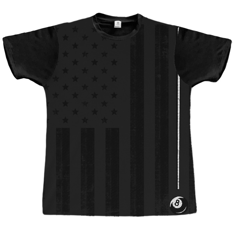 Billiard American Flag Graphic T-shirt | Artistshot