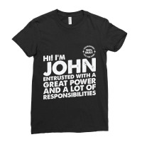 Busy John Ladies Fitted T-shirt | Artistshot