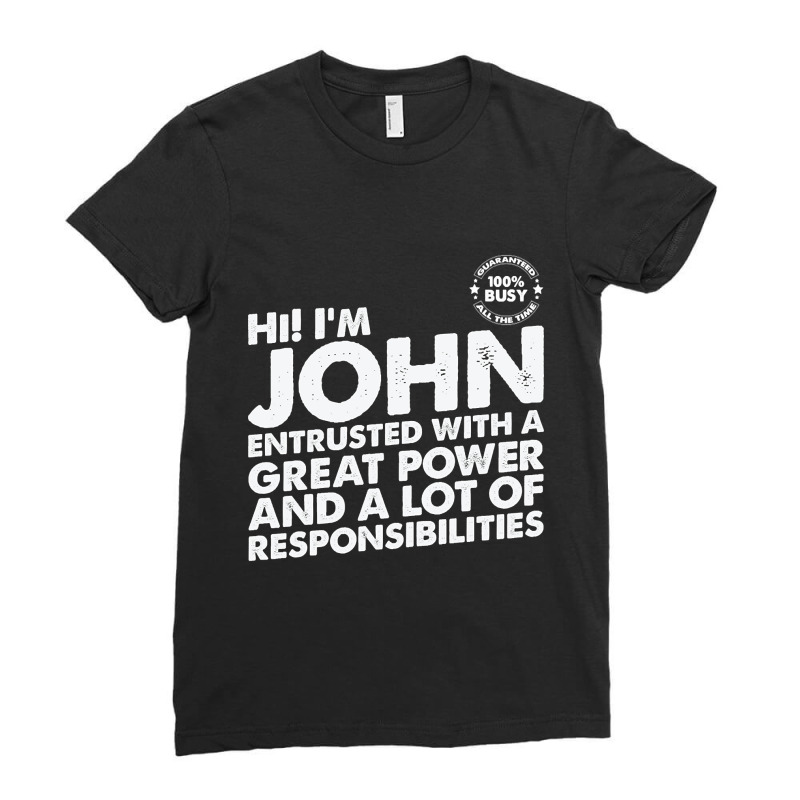 Busy John Ladies Fitted T-Shirt by bunchfencing71 | Artistshot