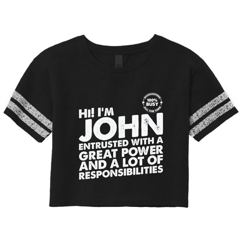 Busy John Scorecard Crop Tee by bunchfencing71 | Artistshot