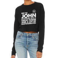 Busy John Cropped Sweater | Artistshot