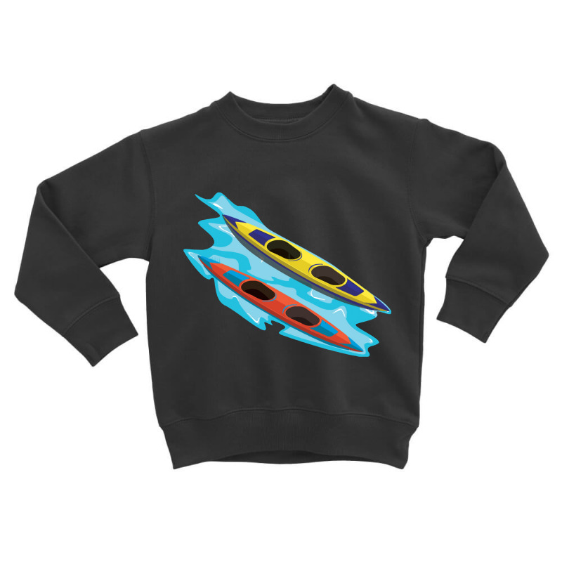 Ocean T Shirt Boating Boat Kayaking Kayak Pontoon Lake Summer Toddler Sweatshirt | Artistshot