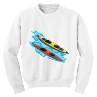 Ocean T Shirt Boating Boat Kayaking Kayak Pontoon Lake Summer Youth Sweatshirt | Artistshot