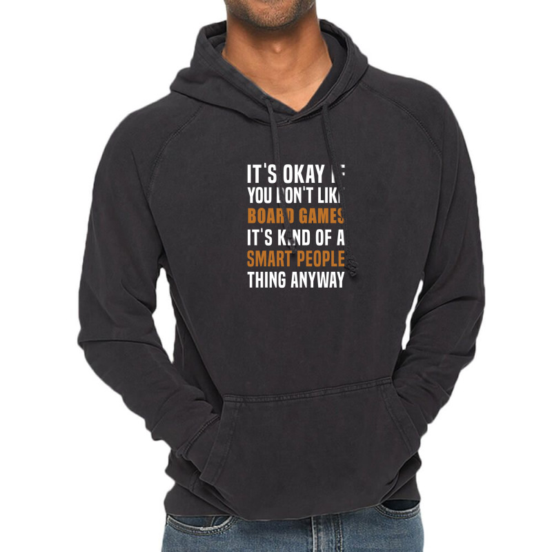 Board Games Is A Smart People Thing Vintage Hoodie by TerryPhelps | Artistshot